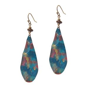 Mix Paint Teardrop Earrings